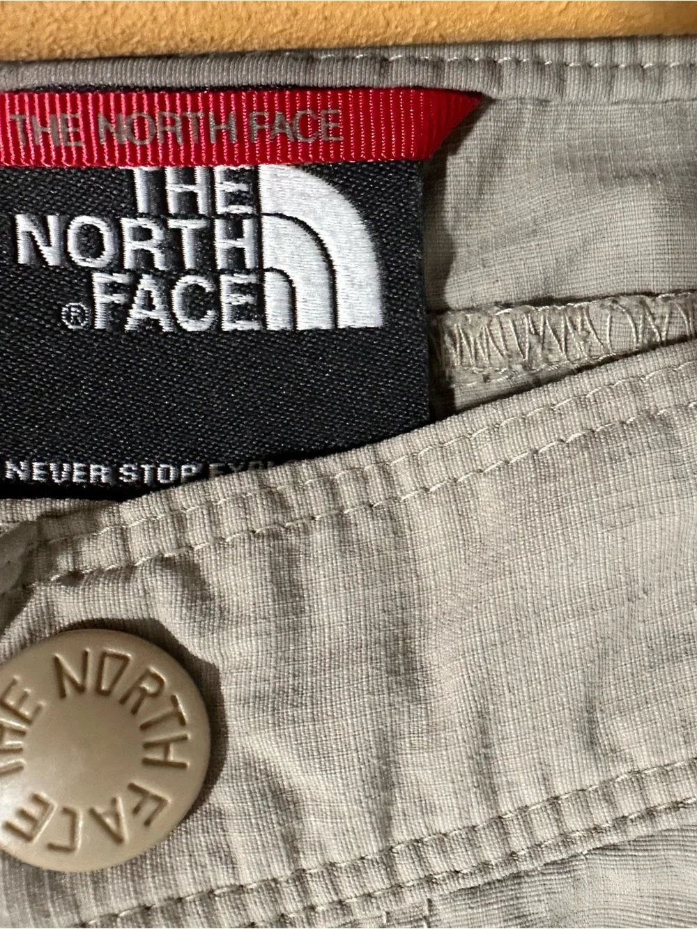 The North Face Men's Cargo Pants in Light Khaki Pockets Outdoor Durable